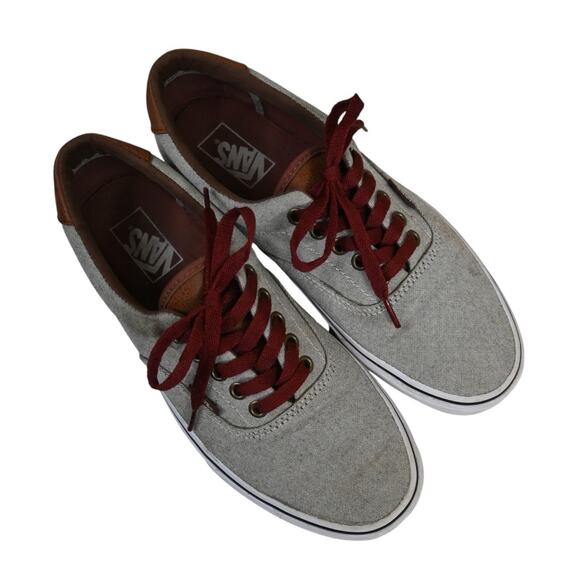 Vans Era 59 Oxford and Leather Gray Skate Shoe Sneaker in Gray - Picture 2 of 9